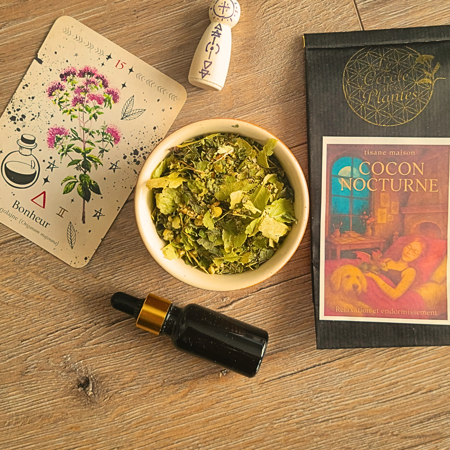 Cocon Nocturne – Tisane bien-être maison pour la détente du soir – Apaisante & enveloppante