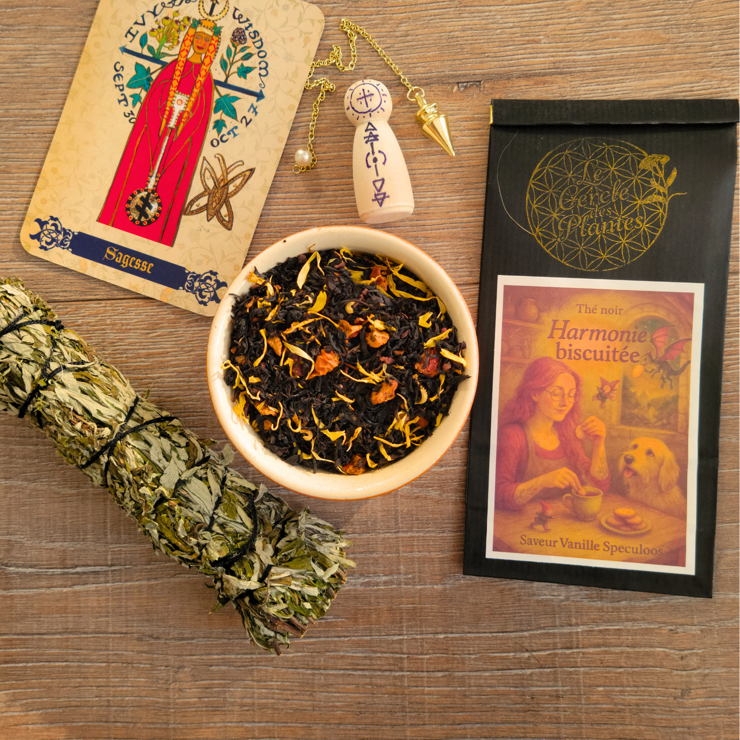 Harmonie Biscuitée – Thé noir aromatisé à la vanille & spéculoos – Gourmand & réconfortant