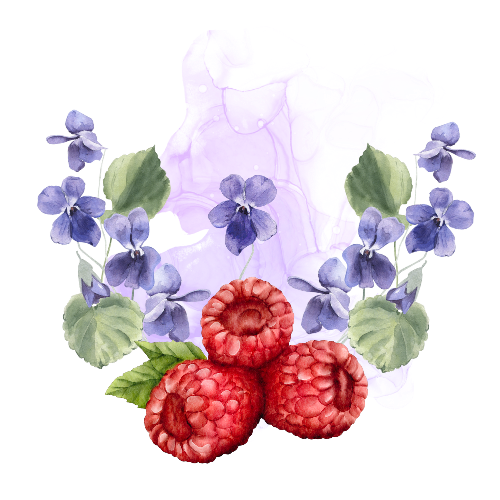 Violette gourmande : Thé saveur violette/Framboise