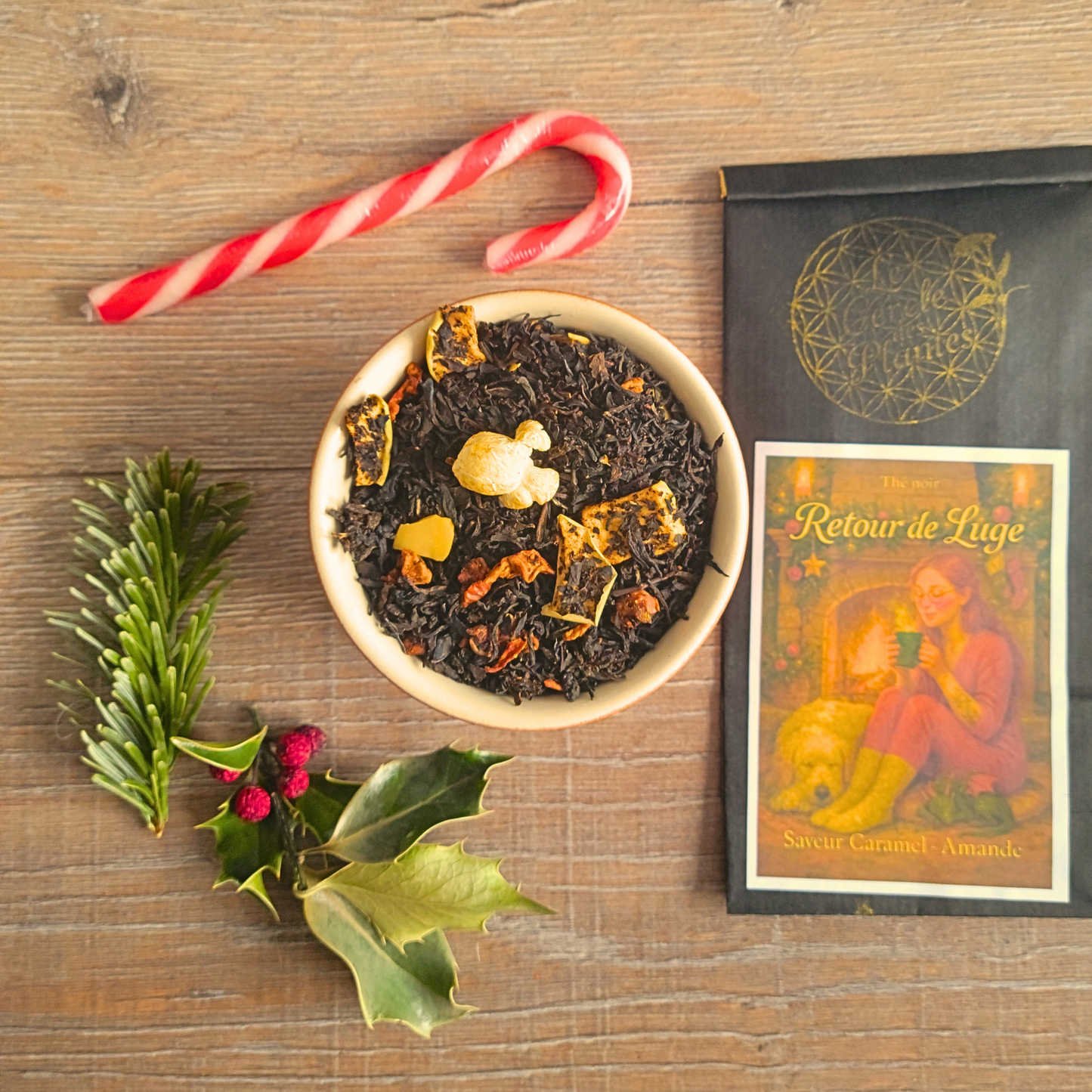 Retour de Luge – Thé noir au caramel et à l’amande – gourmand et réconfortant