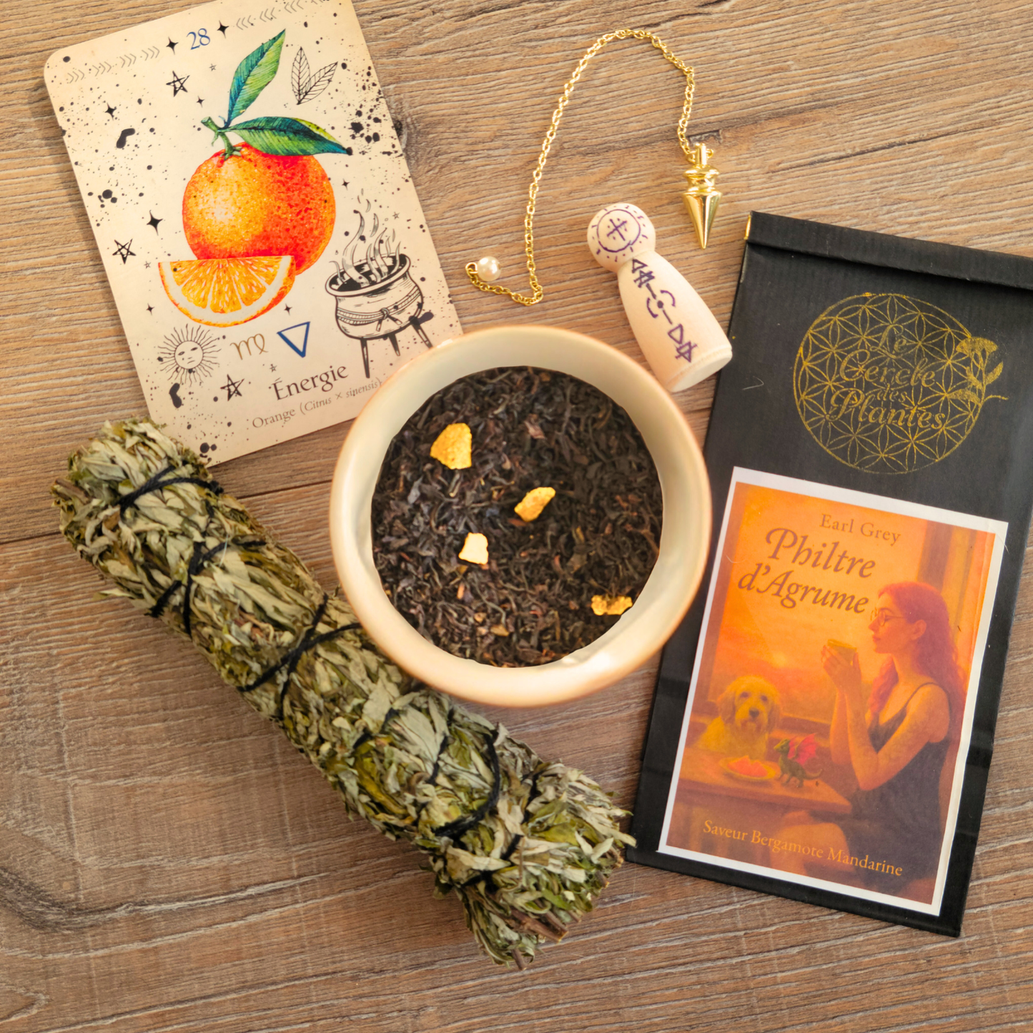 Earl Grey Philtre d’Agrumes – Thé noir aromatisé à la bergamote & mandarine – Élégant & vivifiant