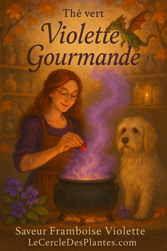 Violette gourmande : Thé saveur violette/Framboise